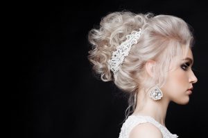 chignon mariée headband